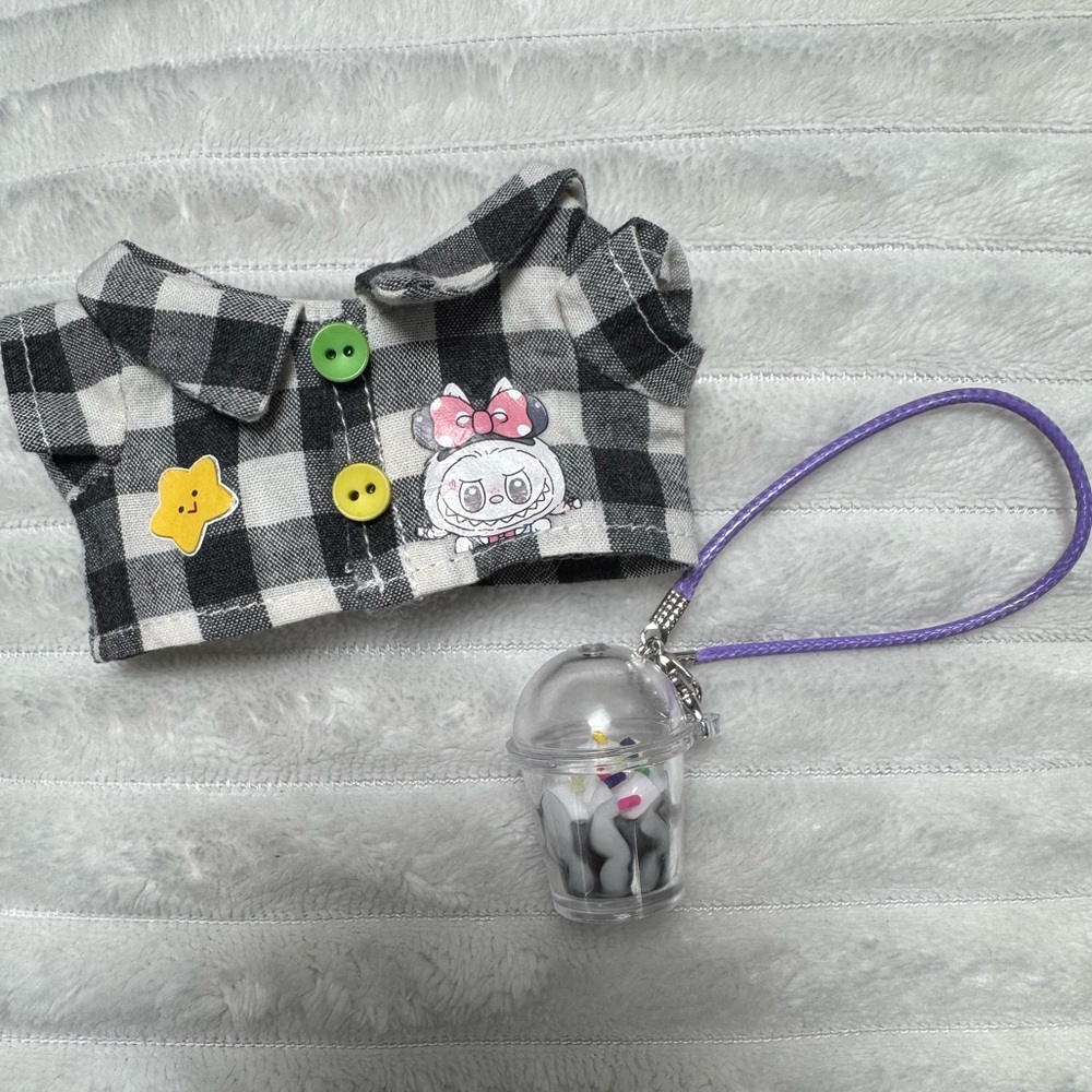 Labubu Plaid top and accessory - Picture 2 of 2